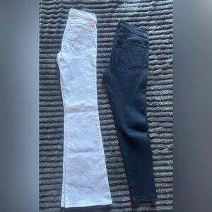 J Brand Black and White Flare & Wide Leg Jeans